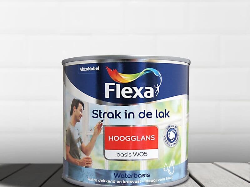 3x High gloss lacquer 500 ml Flexa, tight in the lacquer, base w05
