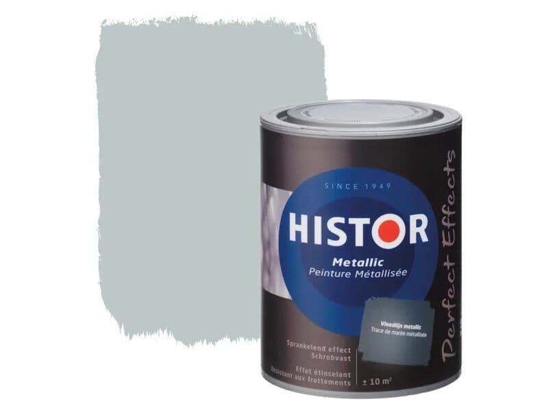 5x Wall Paint Histor, perfect effects, floodline metallic, 1 liter