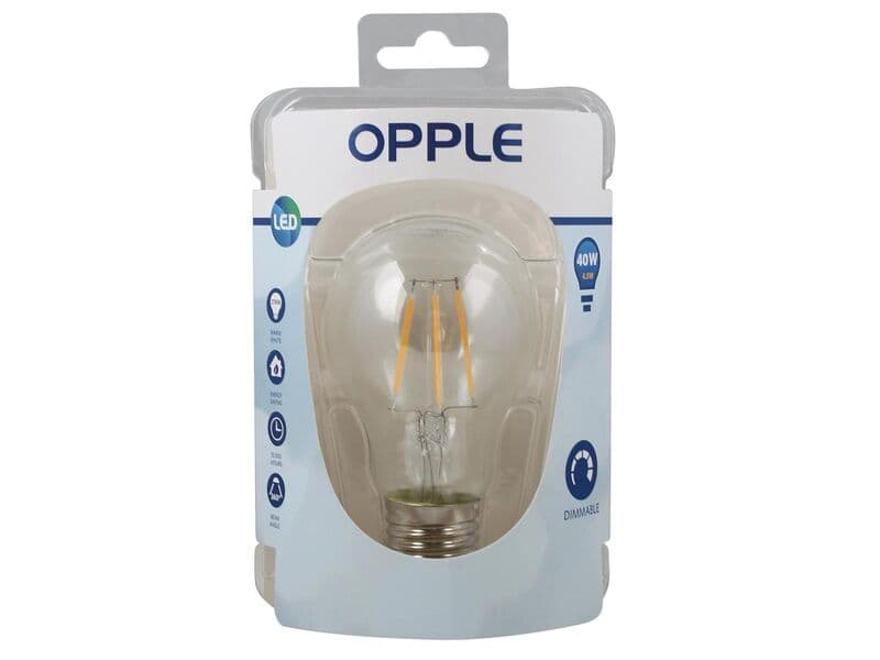 Approx. 11x Led filament A60 4.5W 2700K dimmable Opple, e27