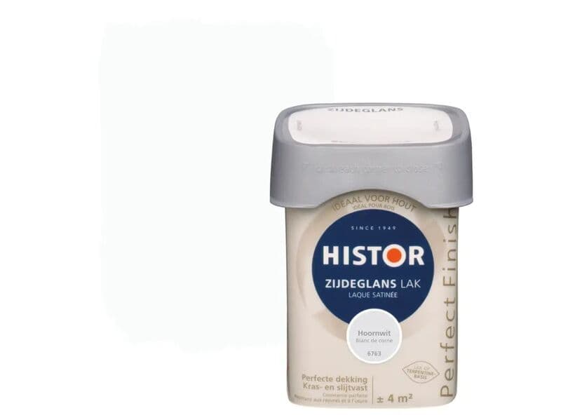 Approx. 10x Lacquer silk gloss Histor, perfect finish, horn white, 250 ml