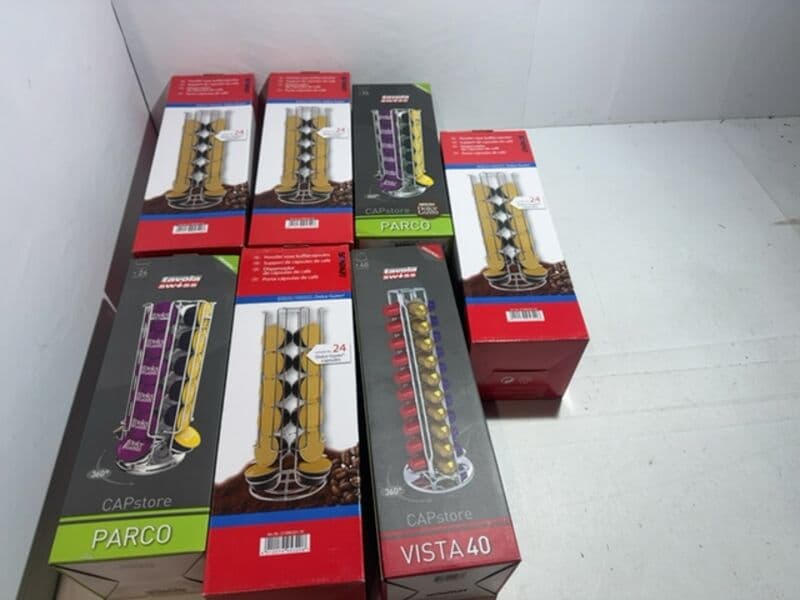 7x Capsule holders and capsstores