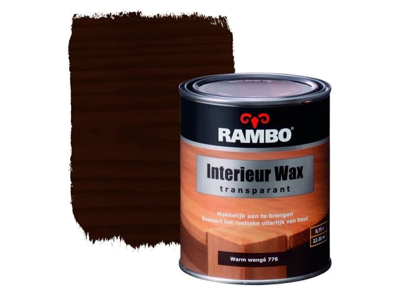 3x Interior wax Rambo, warm wenge, transparent 750 ml