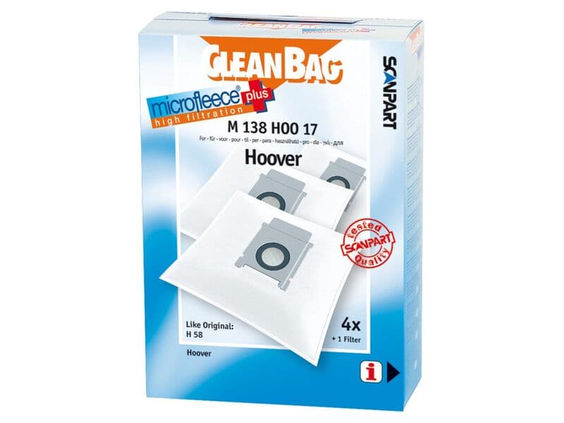 Approx. 16x Vacuum cleaner bags 4 pieces Cleanbag, m138 hoo17