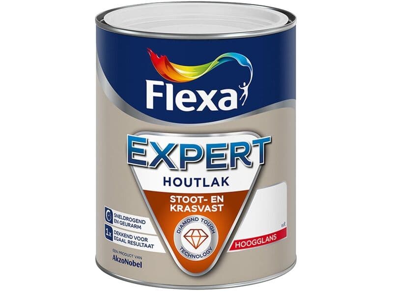 Approx. 10x Lacquer high gloss Flexa, expert, silver grey, 0.75 liters