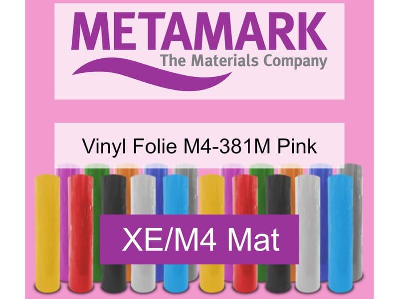 Cutting foil 50m x 61cm Metamark, xe/m4 matt, m4-381m pink