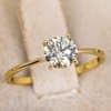 Elegant Diamond Ring in 14K Gold • 0.84 ct Natural Diamond.