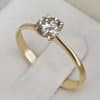 Elegant Diamond Ring in 14K Gold • 0.55 ct Natural Diamond.