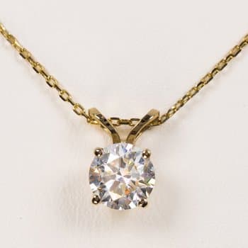 Classic Diamanthal necklace in 14K Gold • 0.80 ct Natural Diamond.