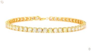 Classic Diamond Tennis Bracelet in 14K Gold • 4,49 ct Natural Diamonds.