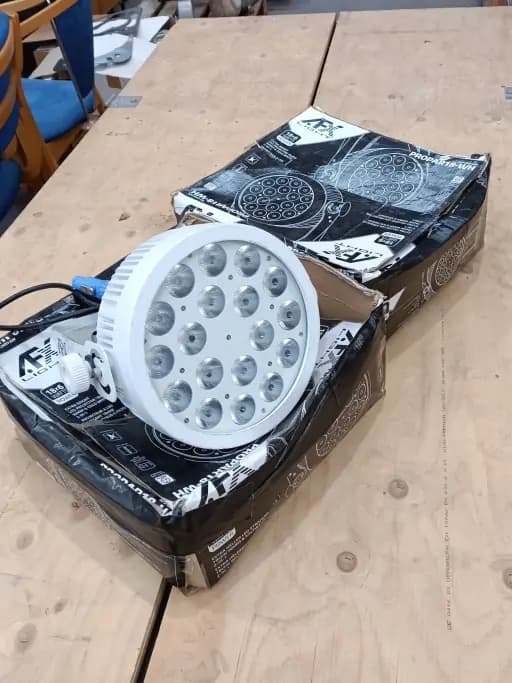 2x AFX ProPar18 LED Lights