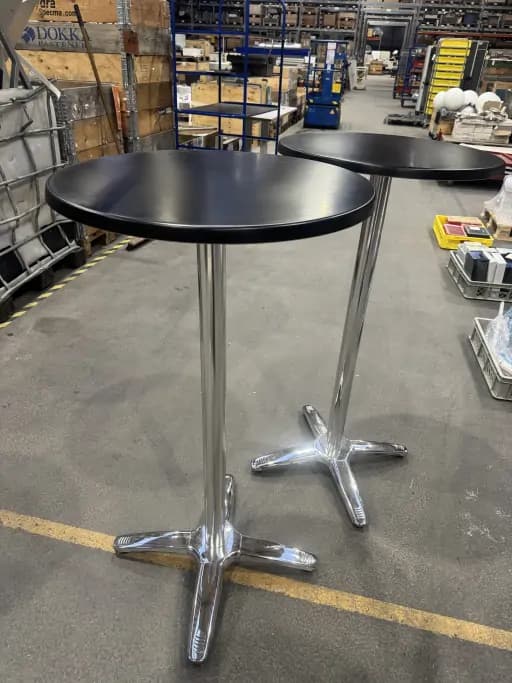 Set of 2 Standing Tables / Bar Tables