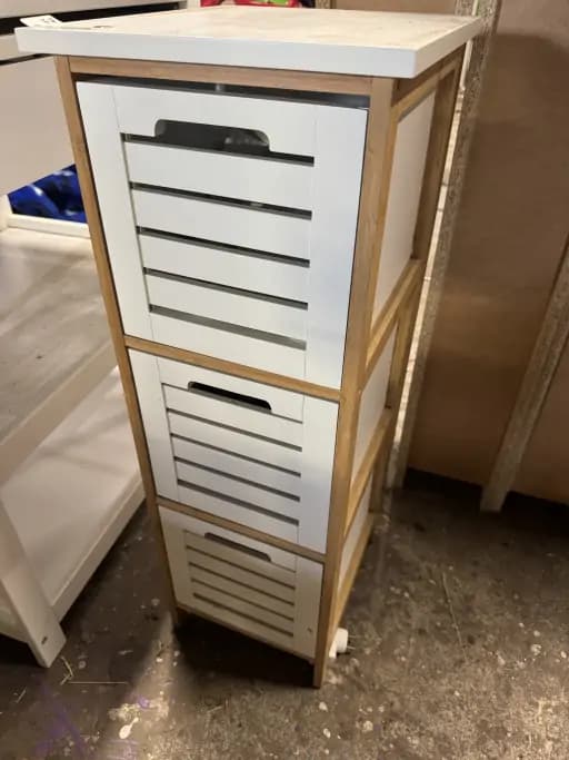 Drawer rack with 3 drawers