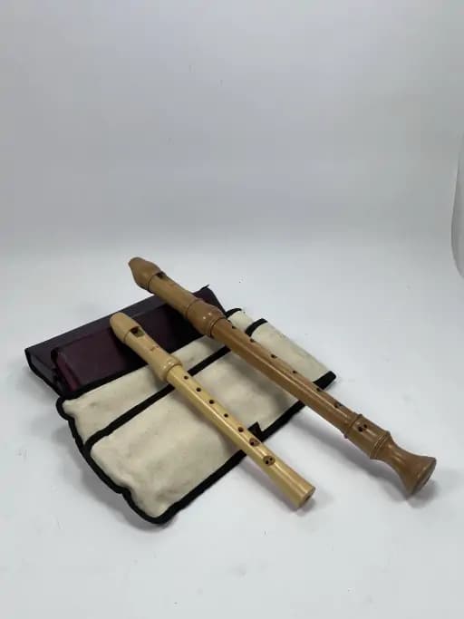 4 Wooden Block Flutes Moeck