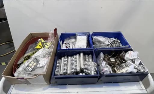 Assortment of electrical and mounting components