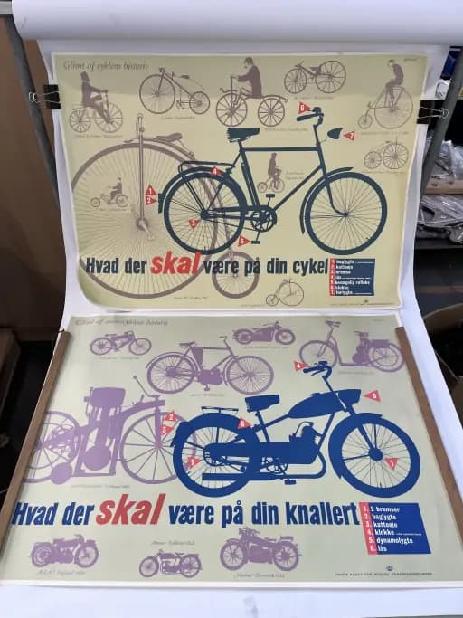 Posters 2 pieces Road safety