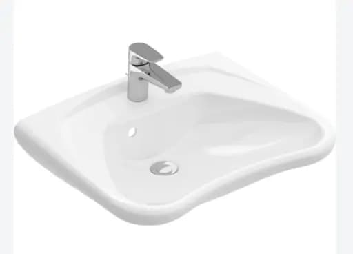 White porcelain washbasin