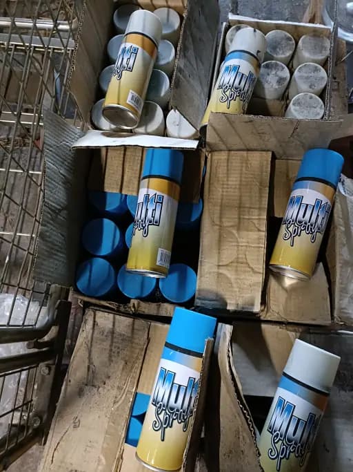 Multispray spray cans