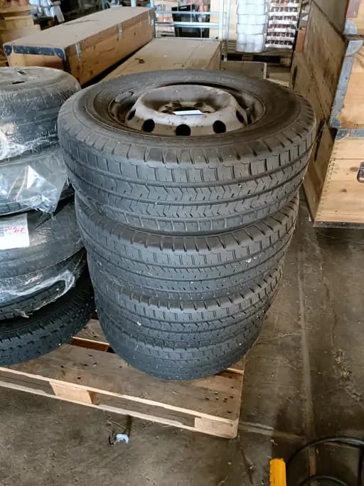 Steel rim tyres