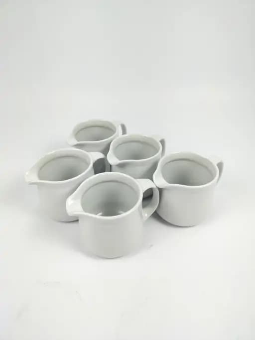 Cream pitchers, 5 pcs.