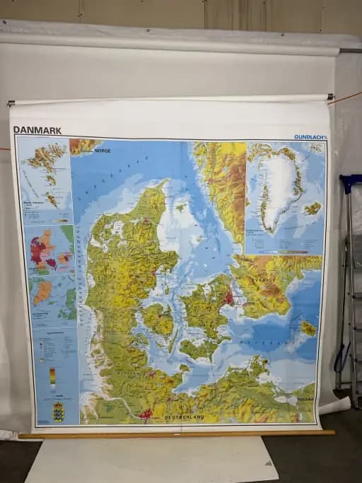 School Map of Denmark by Gundlach