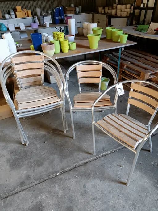 Café chairs, 11 pcs.