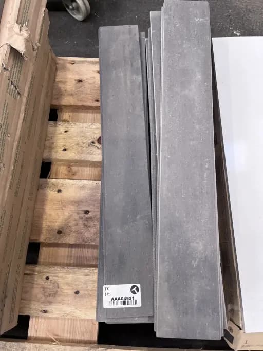 Baseboard tiles grey ceramic
