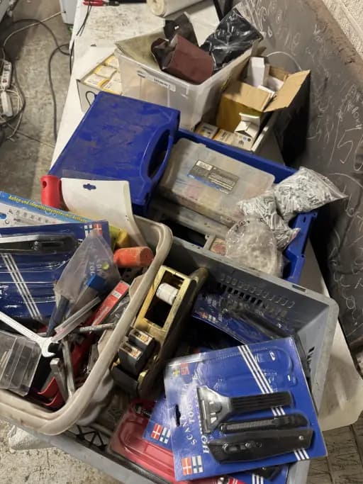 Mixed batch tools and accessories