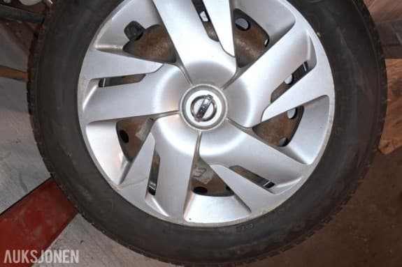 4 komplette hjul 185/65 R15 - dekk og felger, Firestone Roadhawk på stålfelger