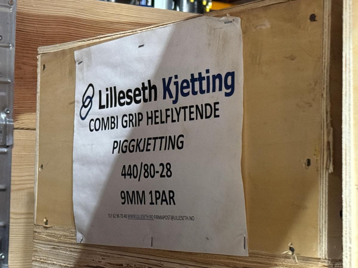Lilleseth Combi Grip Helflytende piggkjetting - 1 par - 440/80-28 - Ubrukte kjettinger