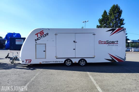 2022 Ecotrailer ProSport 3500 kg – stor lukket transporttilhenger med vinsj og kjørerampe