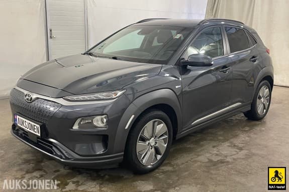 2019 Hyundai Kona 64 KWH AUT ACC LED NAVI HEAD-UP BLIS FIL & FJERNLYSASSISTENT