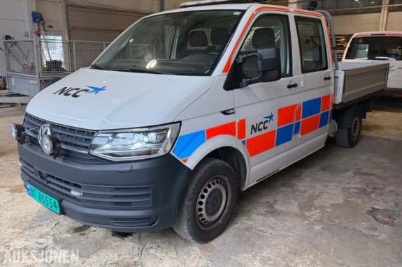 2018 VOLKSWAGEN TRANSPORTER 4MOTION 150 HK AUTOMAT DOBBELKABIN WEBASTO EU OK 28!