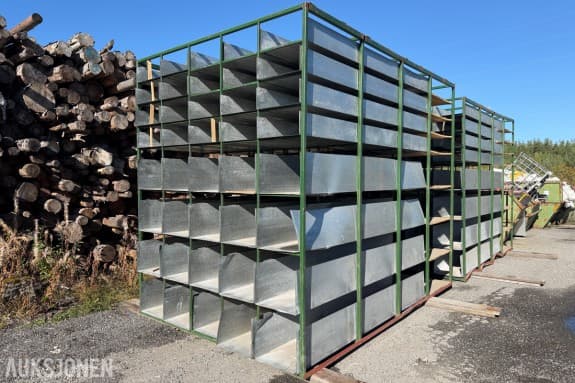 Reolsystem for lange lengder/materialer