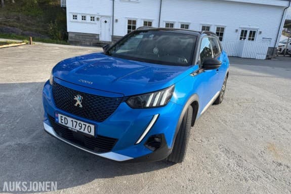 2021 Peugeot E-2008 GT 136hk 48711km S+V DEKK SERVICEHISTORIKK EU OK 09.2027