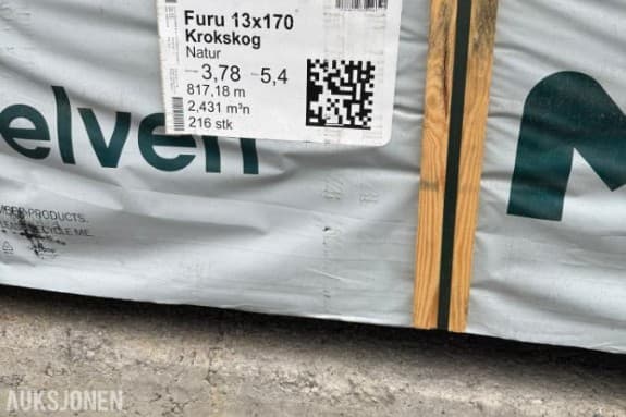 Furu 13x170 Krokskog Natur – 216 stk / 817,18 meter