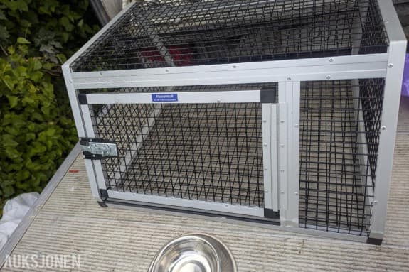 Aluconsult hundebur i metall - 86 B x 43 H x 80 D