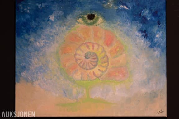 2026 "Indre ro" Akryl på lerret 50x40cm - Veldedighetsauksjon Mental helse uka 2026