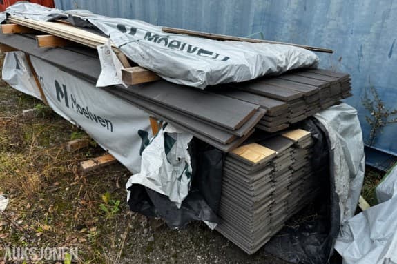 Kledning dobbeltfals 19x148 mm grunnet grå