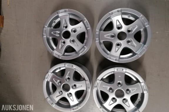 4 stk Helt nye 12" alufelger 5/112 4,5j x 12 fra Brian James