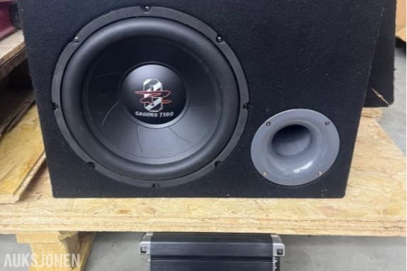 2025 Ground Zero BASS KIT 12.300X 12’’ subwoofer med forsterker