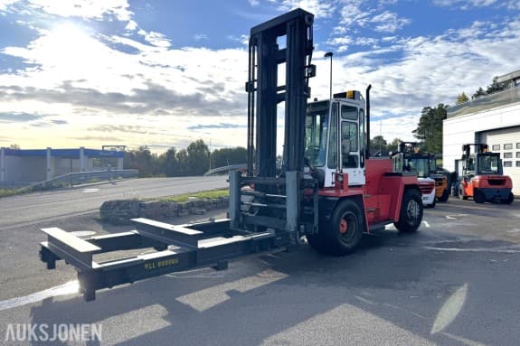 1994 Kalmar DC13,6-EC3 gaffeltruck med løfteåk, sideskift og spreder