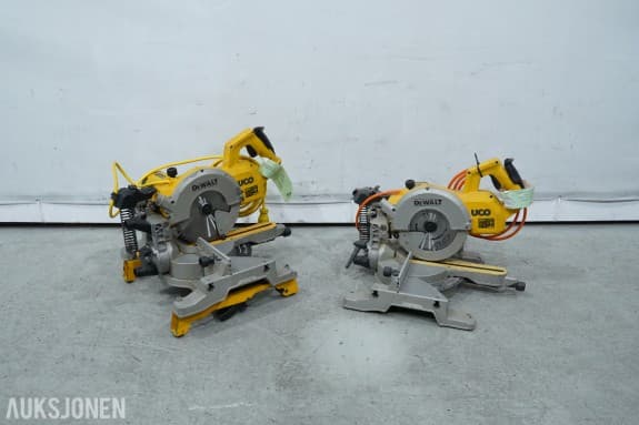 2 stk DeWalt kapp- og gjærsag DW777 - 216 mm