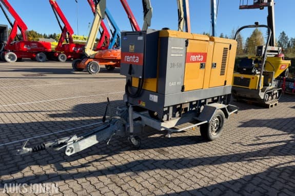 2015 Atlas Copco QAS 60 strømaggregat på tilhenger