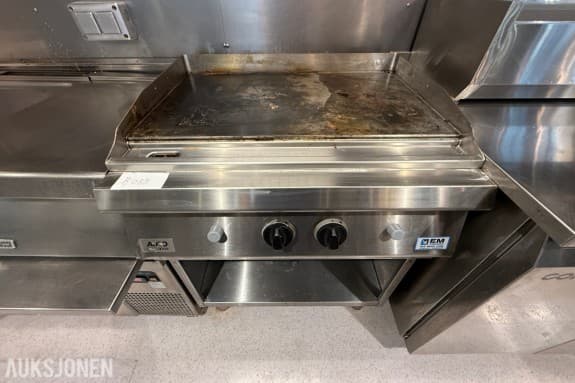 ALFO Professional stekeplate / flatgrill på gass – rustfritt stål