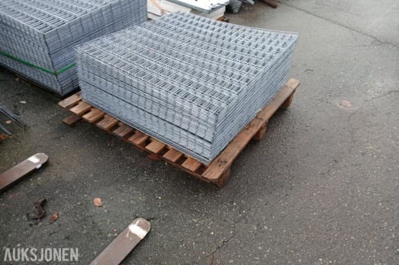 2025 Gabione trådnett galvanisert 3 mm – 100 cm x 100 cm – 150 stk
