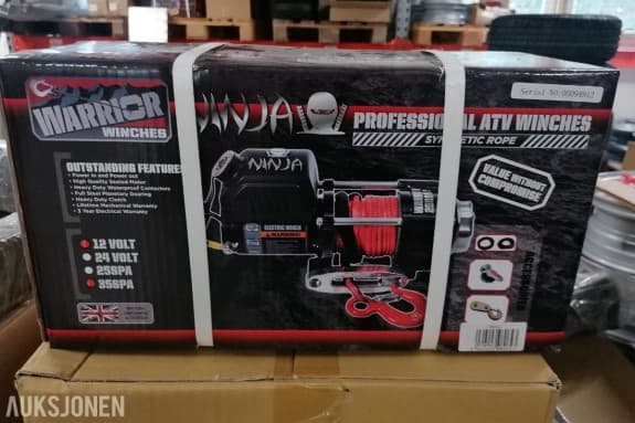 Helt ny Warrior Ninja 3500 lbs elektisk vinsj . Trekkraft 1587 kg