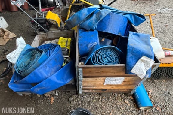 Lenseslanger i flatslange - Rivulis HS100 SP 5 tommer Hydroscand Discharge Hose - skjøtestykker i stål - flere dimensjoner