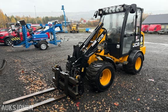 2019 JCB 403 Hjullaster m/Skuffe og pallegaffel-Kun 1487 Timer