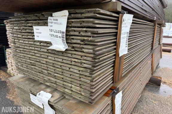 19x98 mm. Dobbeltfals Kledning Rett 10. 1 sort. Pakken kan inneholde mugg