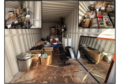 Miscellaneous household items (Christmas decorations, shelving, games, bags, movies, toys, etc.)